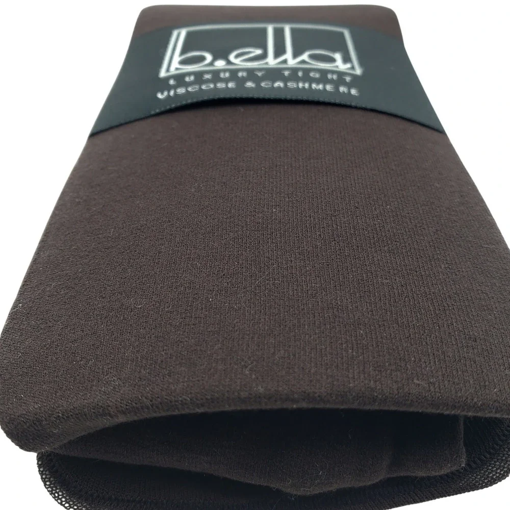 Espresso Brown Tights TALL Cashmere Viscose Blend B.ella Georgia Italian New T